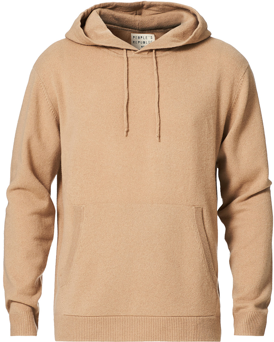 Hombres | Jerséis y prendas de punto | People's Republic of Cashmere | Cashmere Hoodie Camel