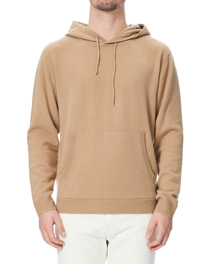 Hombres | Jerséis y prendas de punto | People's Republic of Cashmere | Cashmere Hoodie Camel
