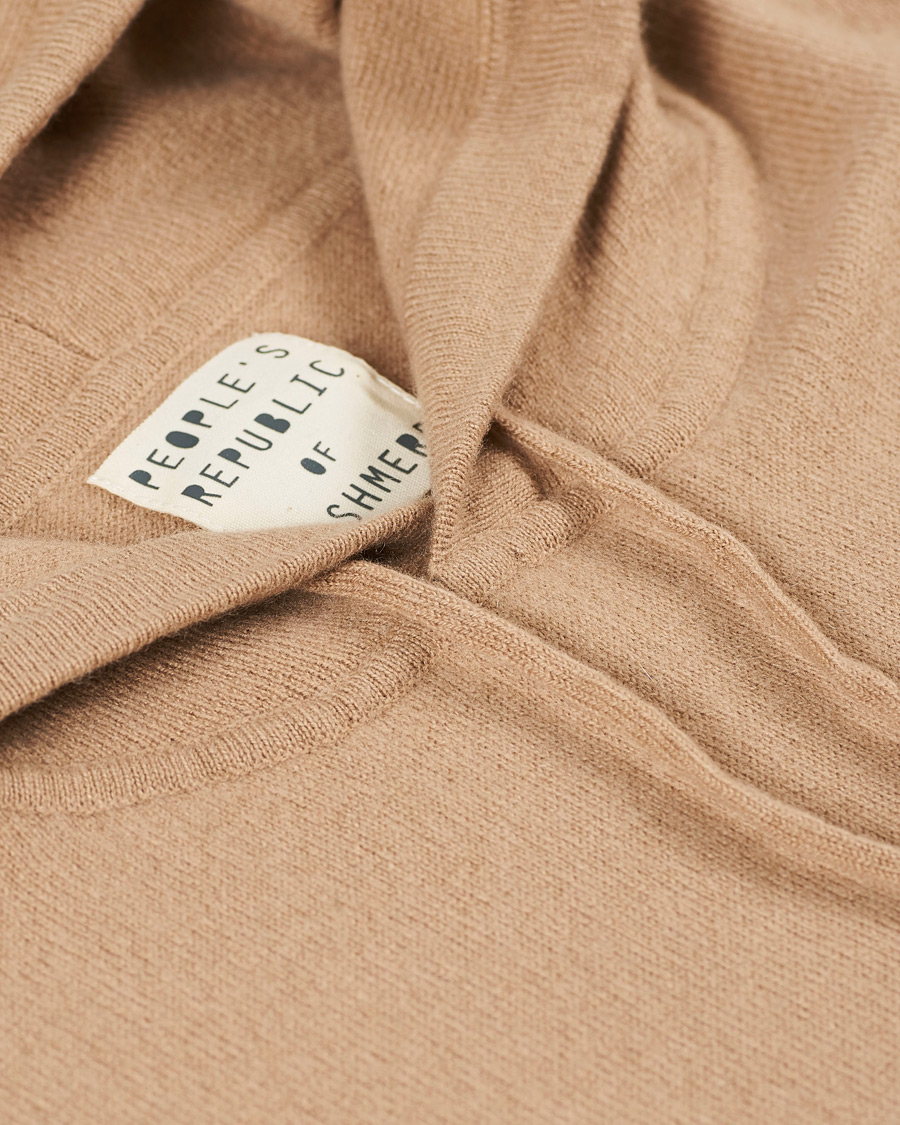 Hombres | Jerséis y prendas de punto | People's Republic of Cashmere | Cashmere Hoodie Camel