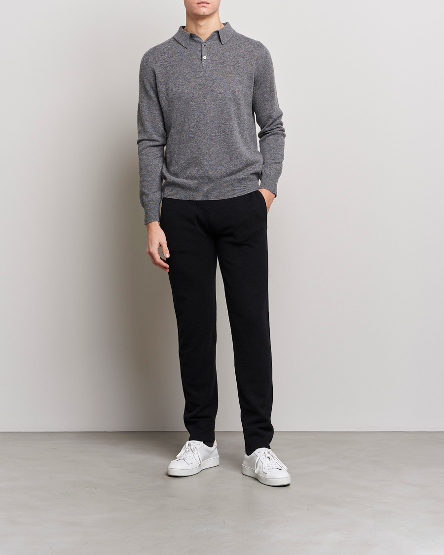 Hombres | Pantalones | People's Republic of Cashmere | Cashmere Sweatpants Black