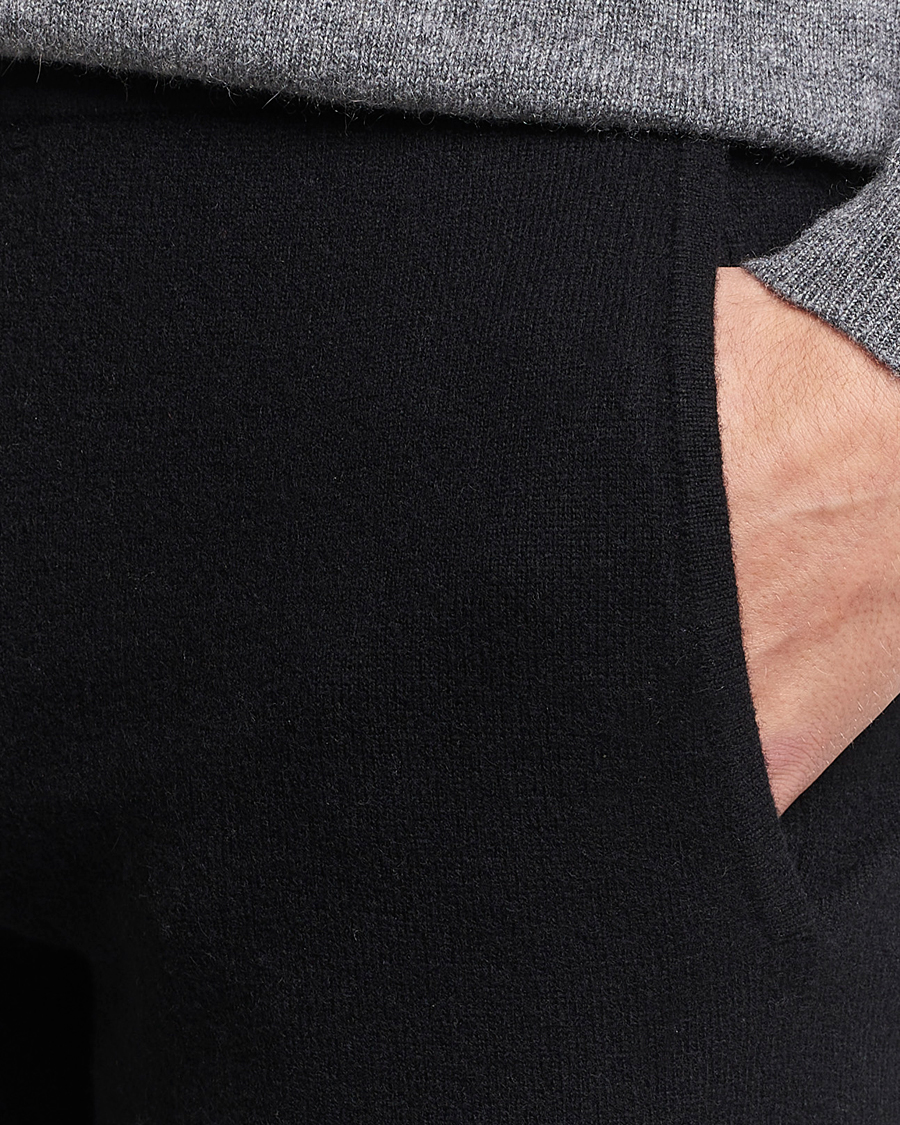 Hombres | Pantalones | People's Republic of Cashmere | Cashmere Sweatpants Black