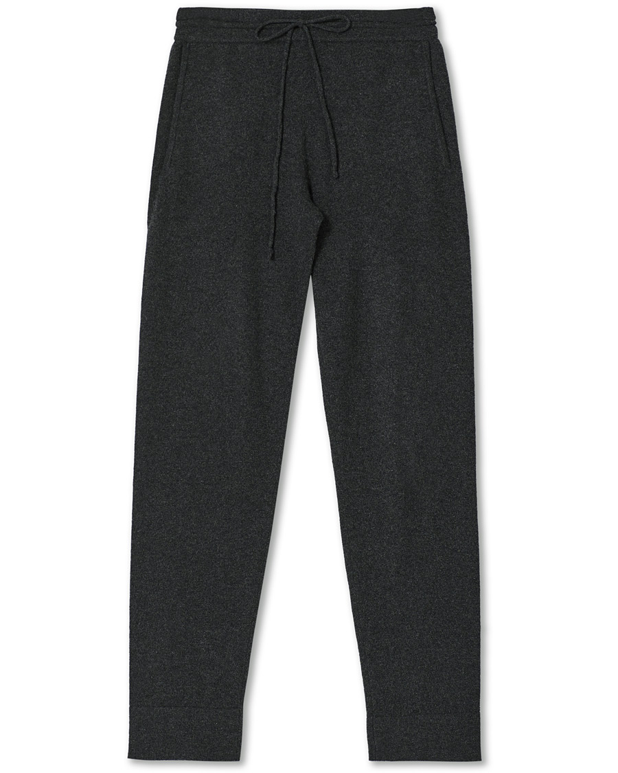Hombres | Pantalones | People's Republic of Cashmere | Cashmere Sweatpants Dark Grey