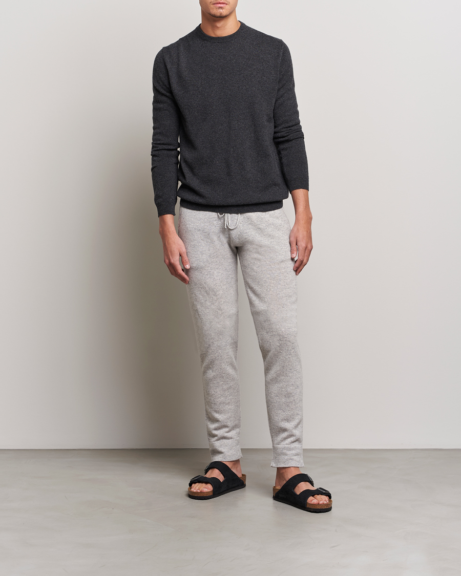Hombres | Pantalones | People's Republic of Cashmere | Cashmere Sweatpants Ash Grey
