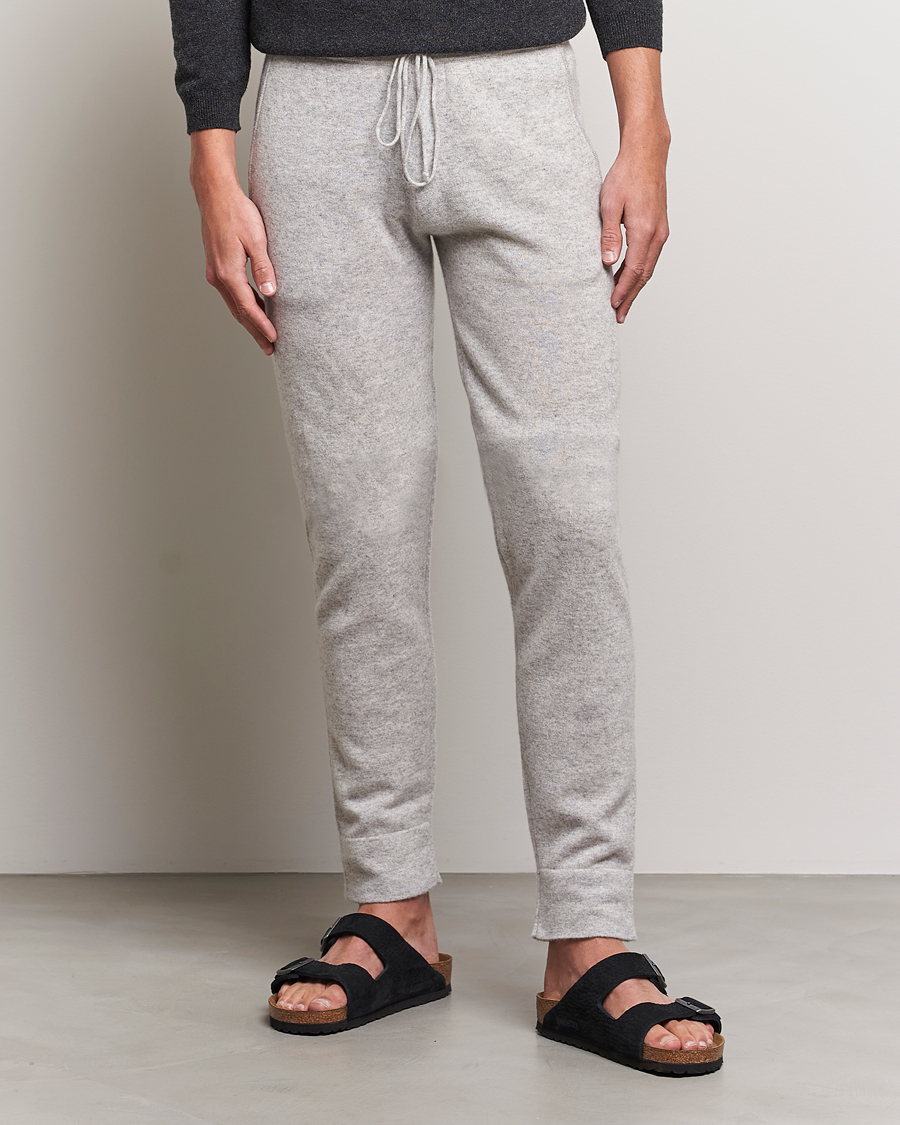 Hombres | Pantalones | People's Republic of Cashmere | Cashmere Sweatpants Ash Grey