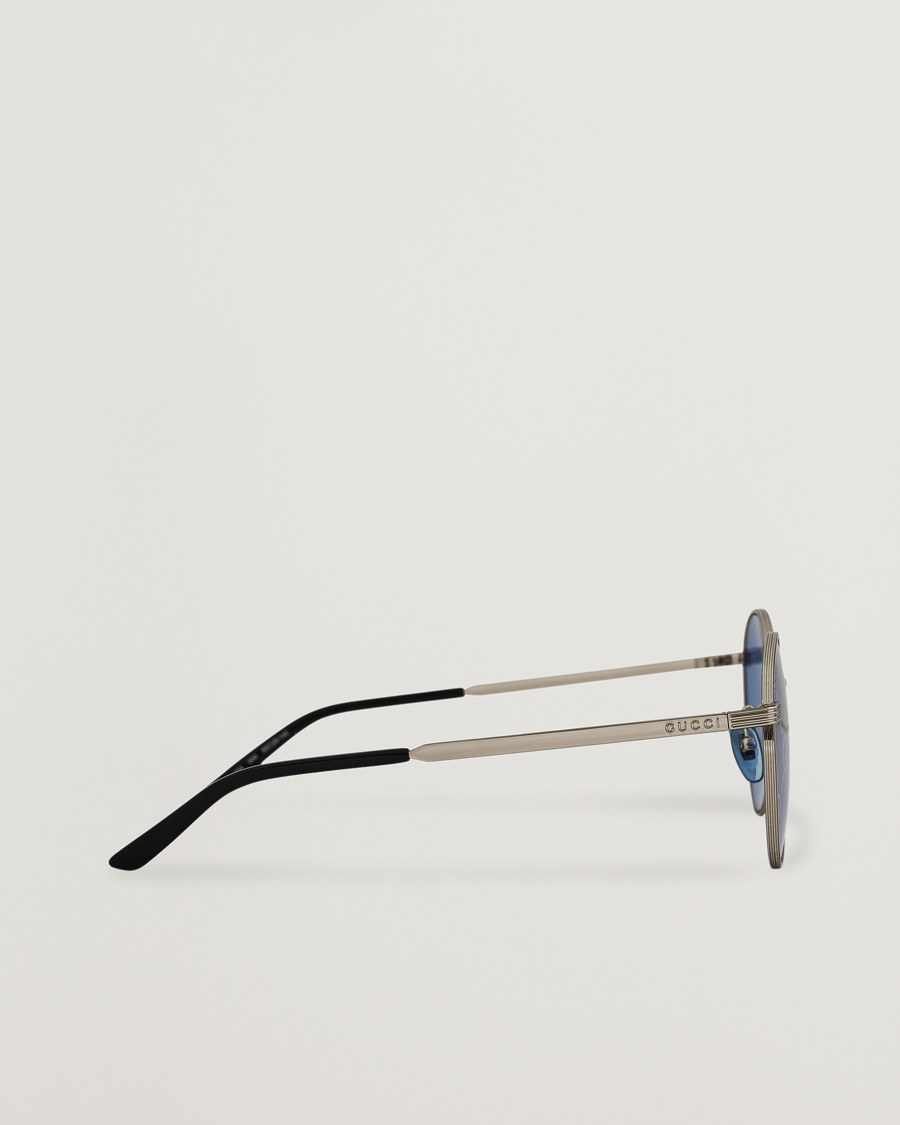 Hombres | Gucci GG0944SA Sunglasses Silver/Blue | Gucci | GG0944SA Sunglasses Silver/Blue