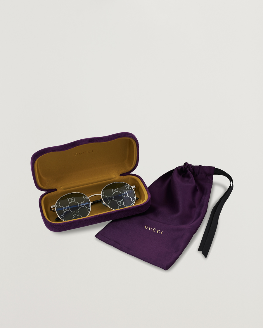 Hombres | Gucci GG0944SA Sunglasses Silver/Blue | Gucci | GG0944SA Sunglasses Silver/Blue