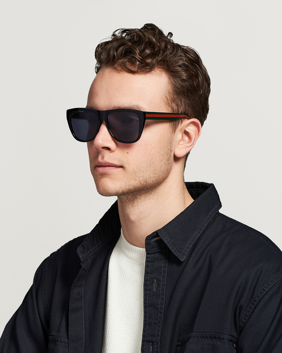 Hombres | Gafas de sol D-frame | Gucci | GG0926S Sunglasses Black/Green