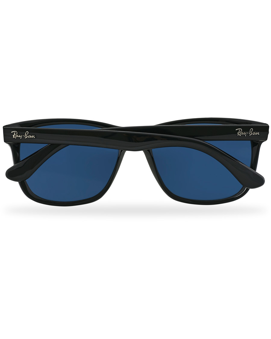 Hombres | Ray-Ban RB4181 Sunglasses Shiny Black/Blue | Ray-Ban | RB4181 Sunglasses Shiny Black/Blue