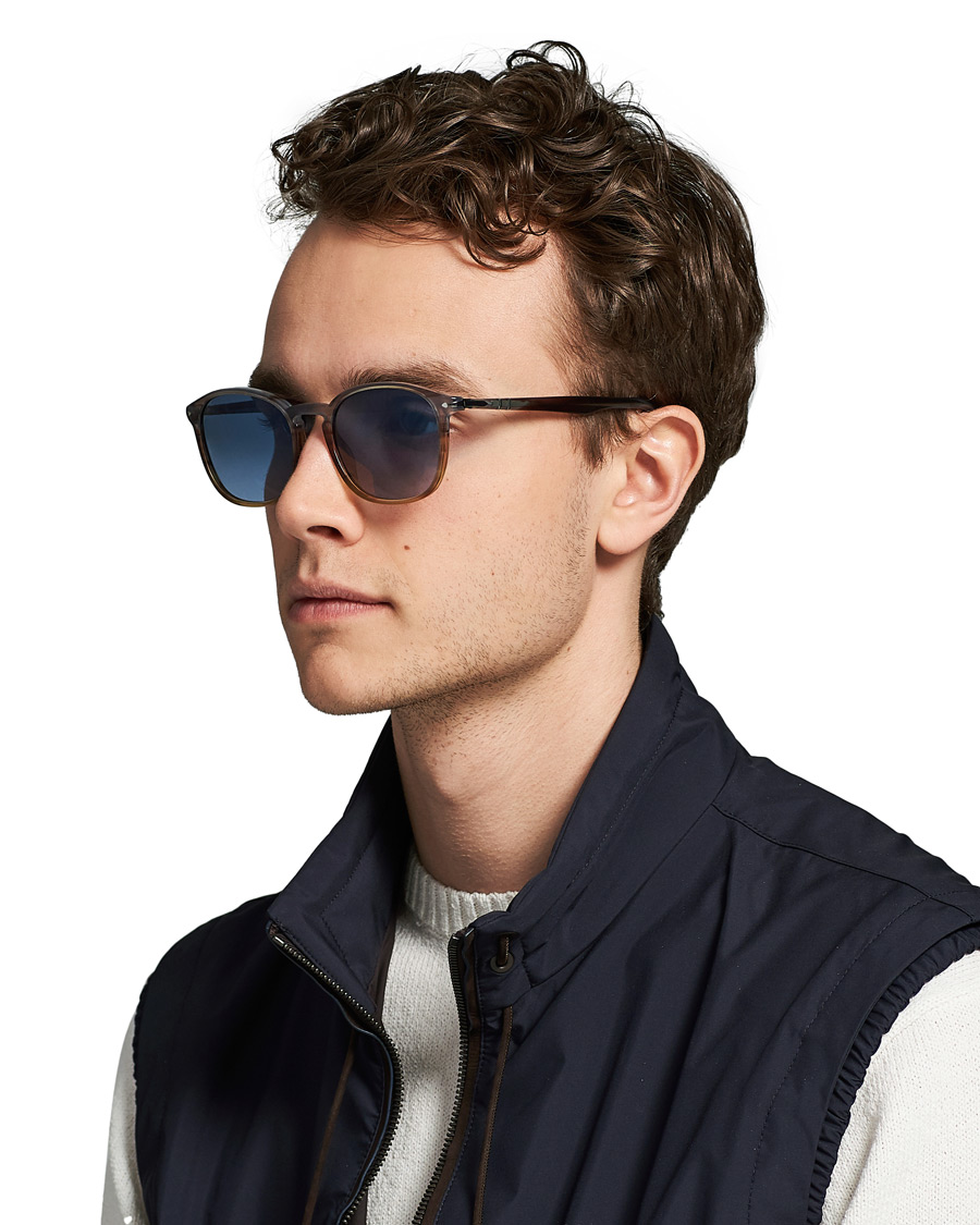 Hombres | Persol 0PO3215S Sunglasses Brown/Gradient Blue | Persol | 0PO3215S Sunglasses Brown/Gradient Blue
