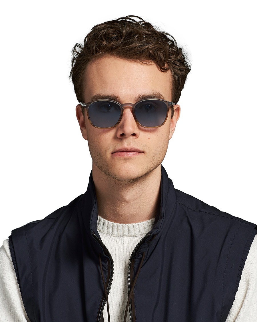 Hombres | Persol 0PO3215S Sunglasses Brown/Gradient Blue | Persol | 0PO3215S Sunglasses Brown/Gradient Blue