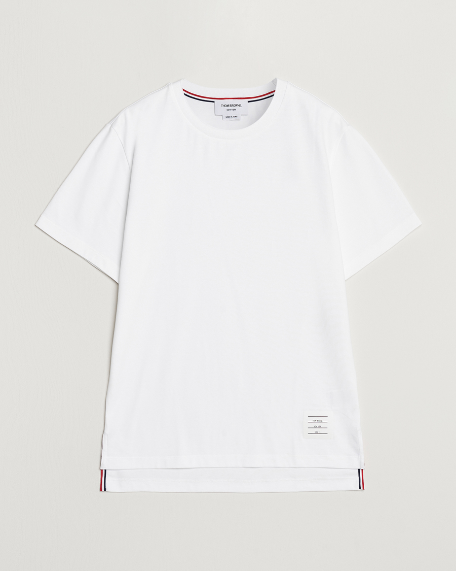 Hombres | Camisetas | Thom Browne | Relaxed Fit Short Sleeve T-Shirt White