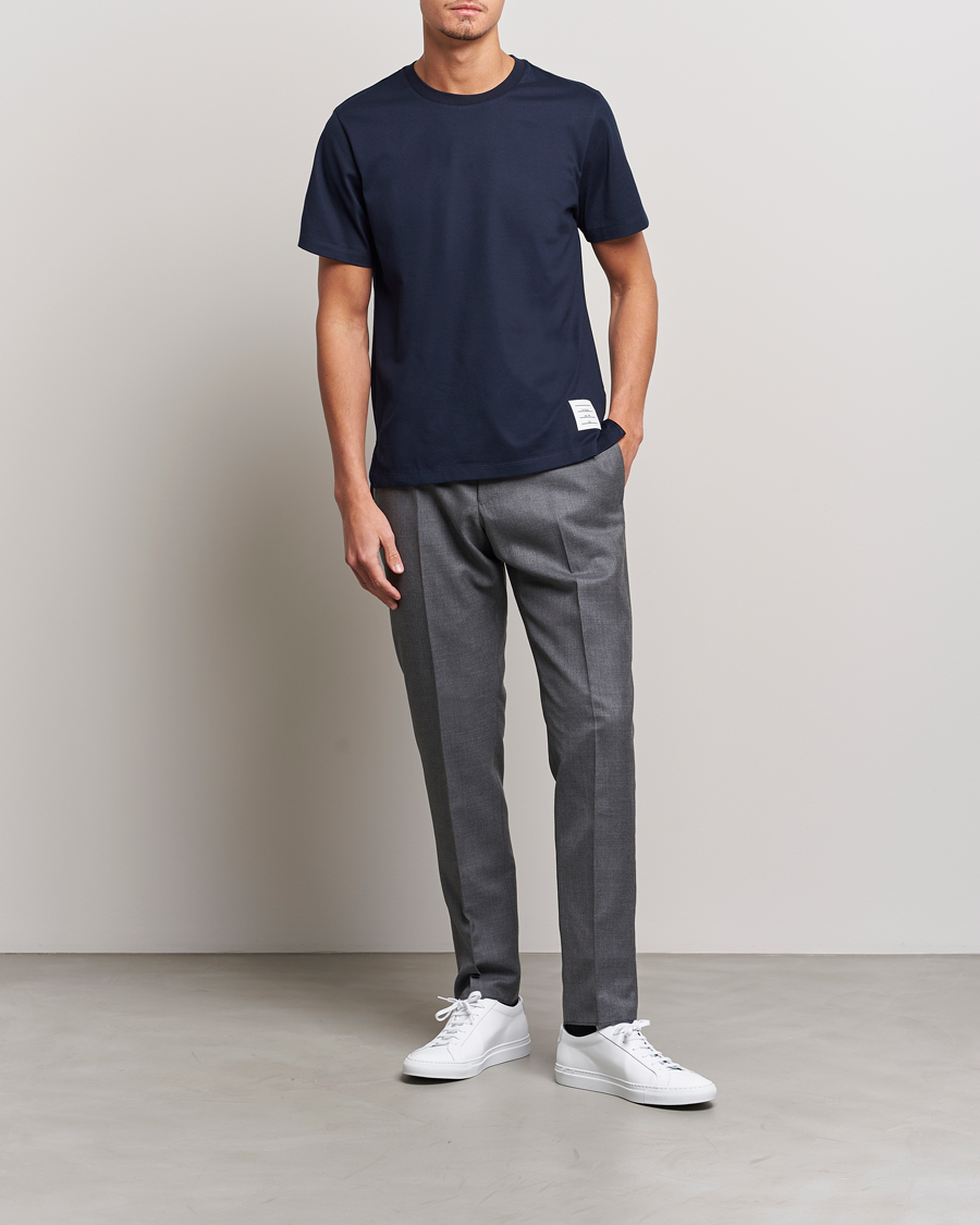 Hombres | Camisetas | Thom Browne | Relaxed Fit T-Shirt Navy
