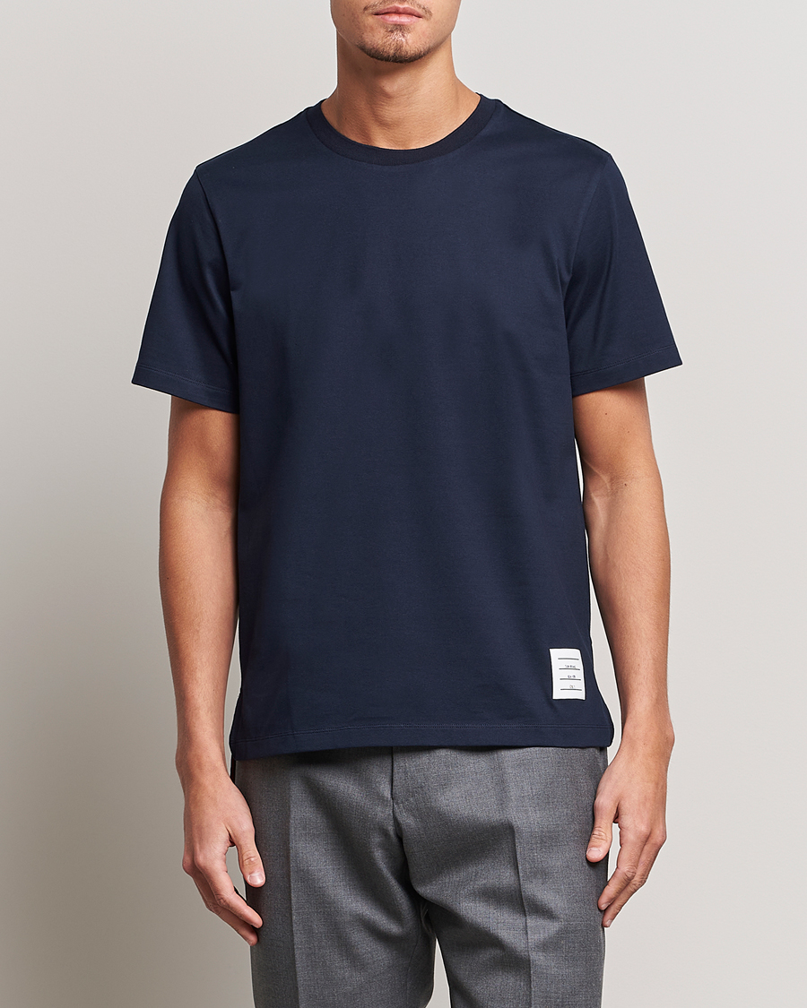 Hombres | Camisetas | Thom Browne | Relaxed Fit T-Shirt Navy