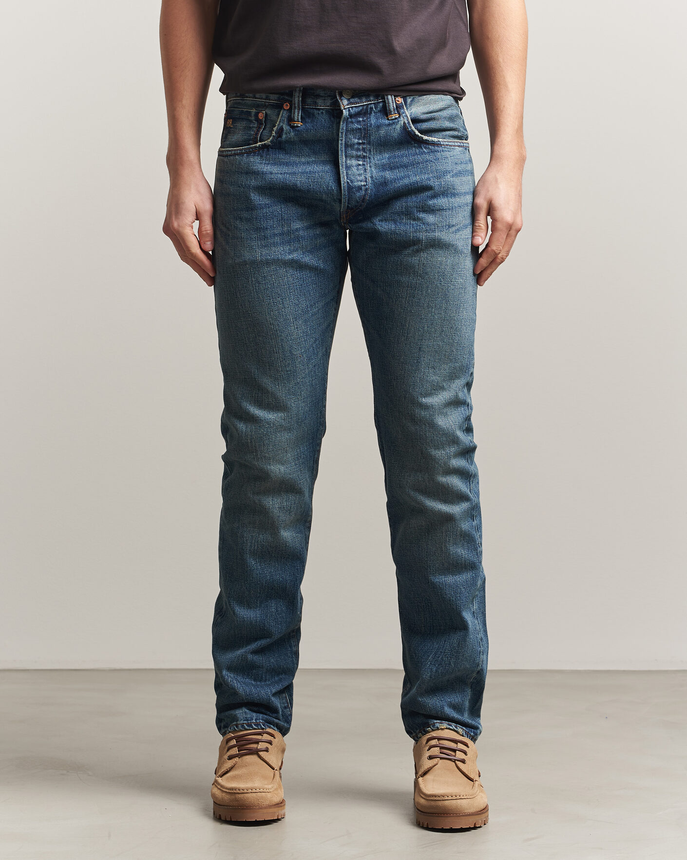 Hombres | Vaqueros | RRL | Slim Fit Selvedge Denim Hillsview Wash