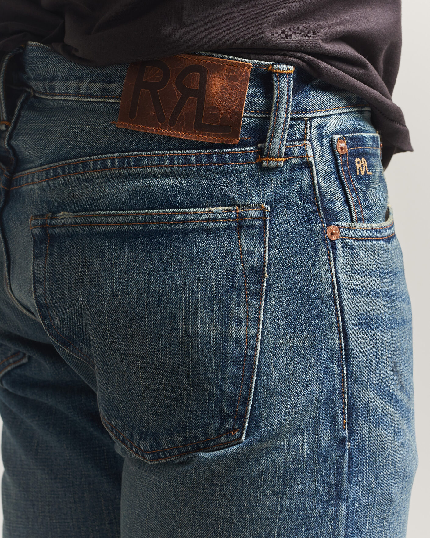 Hombres | Vaqueros | RRL | Slim Fit Selvedge Denim Hillsview Wash