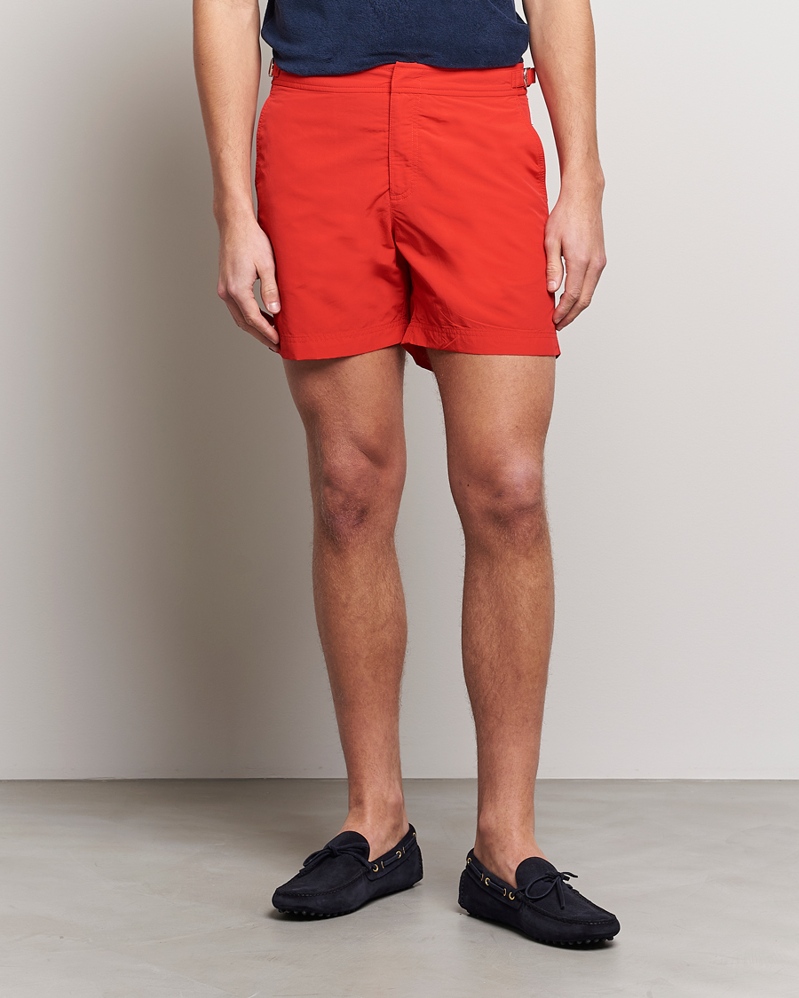 Hombres | Bañadores | Orlebar Brown | Bulldog II Medium Length Swim Shorts Rescue Red