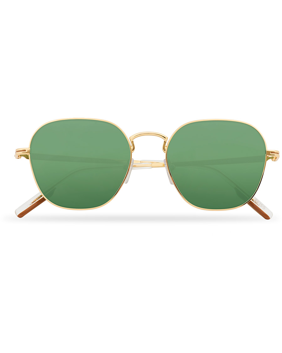 Hombres | Ermenegildo Zegna EZ0174 Sunglasses Shiny Deep Gold/Green | Ermenegildo Zegna | EZ0174 Sunglasses Shiny Deep Gold/Green