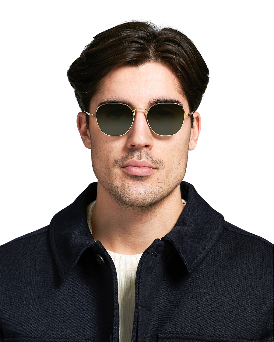 Hombres | Ermenegildo Zegna EZ0174 Sunglasses Shiny Deep Gold/Green | Ermenegildo Zegna | EZ0174 Sunglasses Shiny Deep Gold/Green