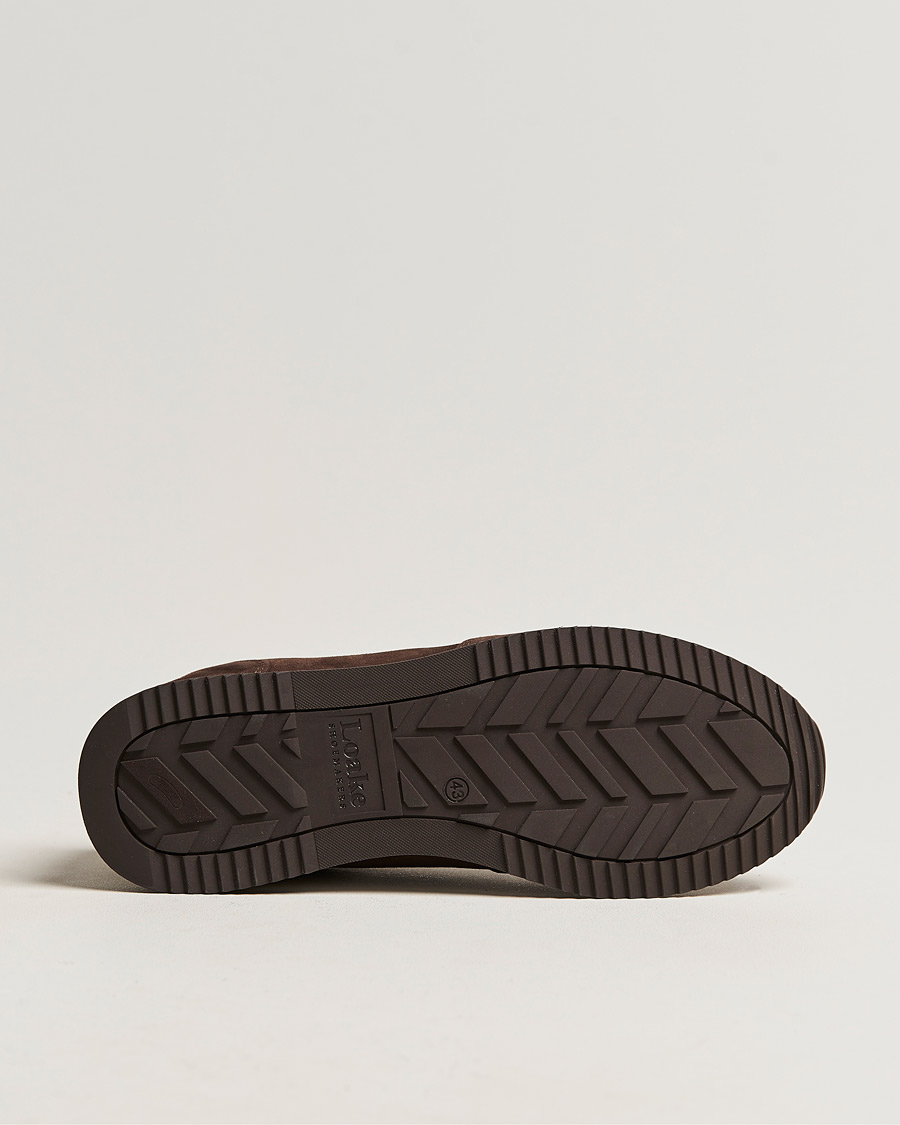 Hombres | Zapatillas | Loake Shoemakers | Bannister Running Sneaker Dark Brown Suede