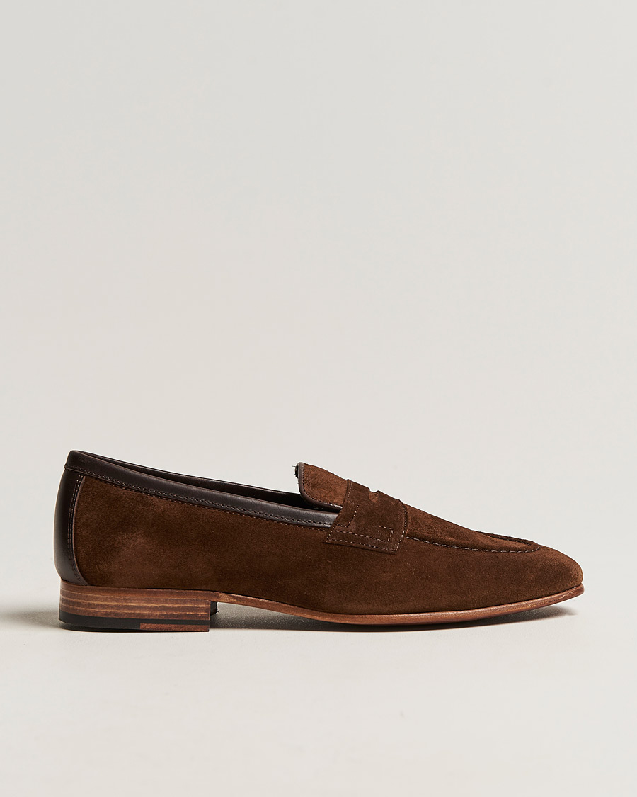 Hombres | Loake Lifestyle Darwin Loafer Dark Brown Suede | Loake Lifestyle | Darwin Loafer Dark Brown Suede