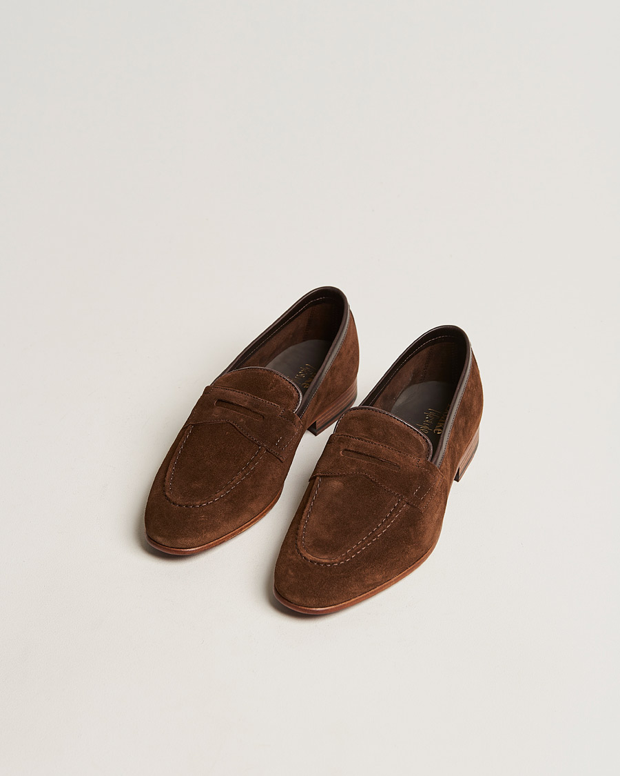 Hombres | Loake Lifestyle Darwin Loafer Dark Brown Suede | Loake Lifestyle | Darwin Loafer Dark Brown Suede