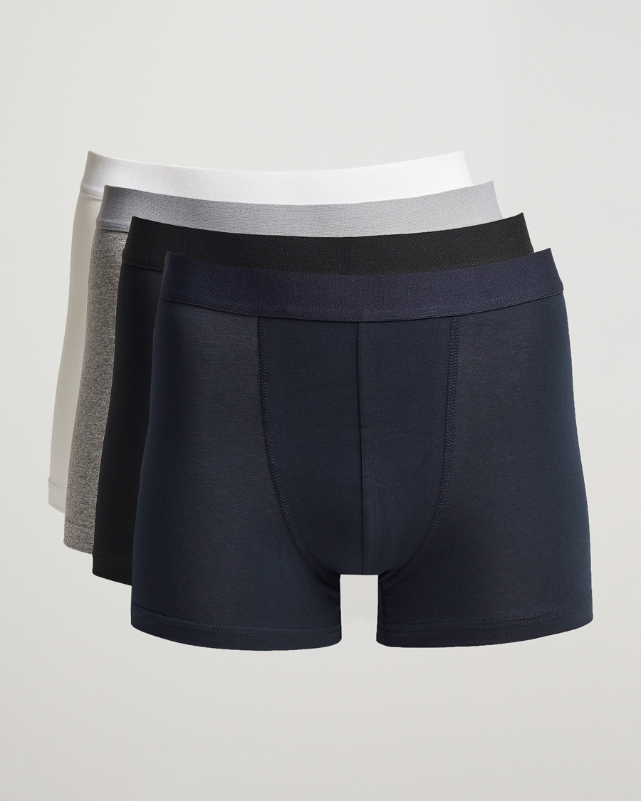 Hombres | Ropa interior y calcetines | Bread & Boxers | 4-Pack Boxer Brief White/Black/Grey/Navy