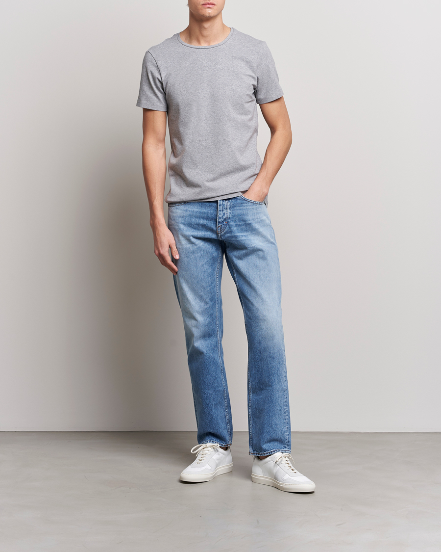 Hombres | Camisetas | Bread & Boxers | 4-Pack Crew Neck Tee White/Black/Grey/Navy