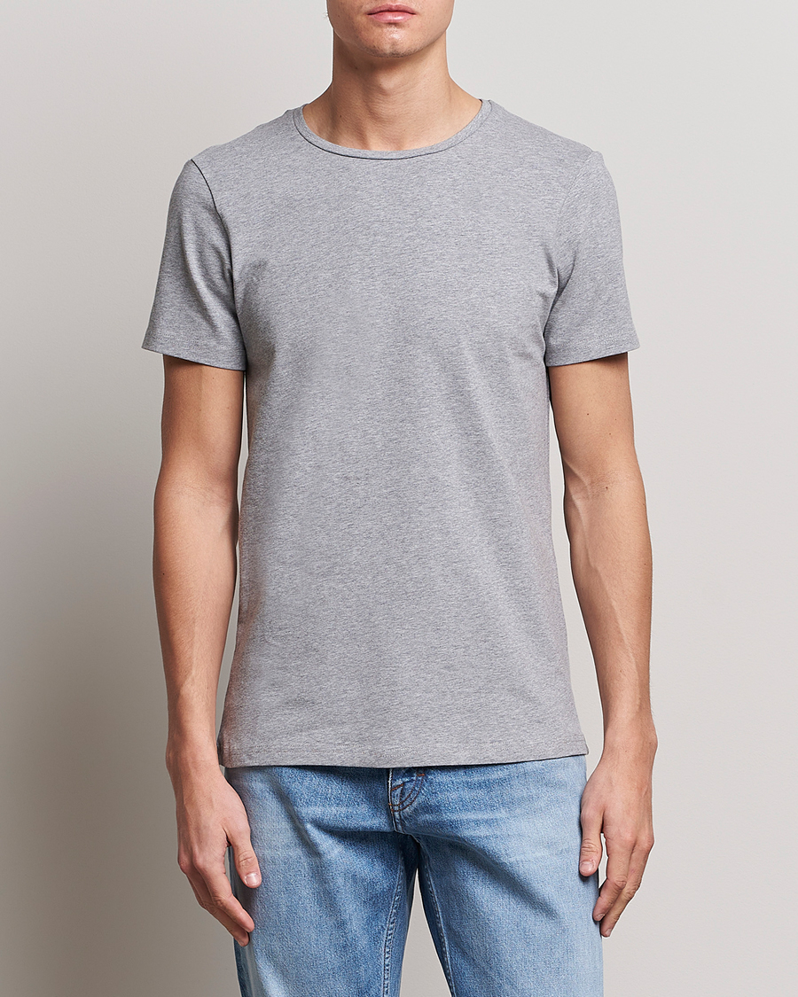 Hombres | Camisetas | Bread & Boxers | 4-Pack Crew Neck Tee White/Black/Grey/Navy