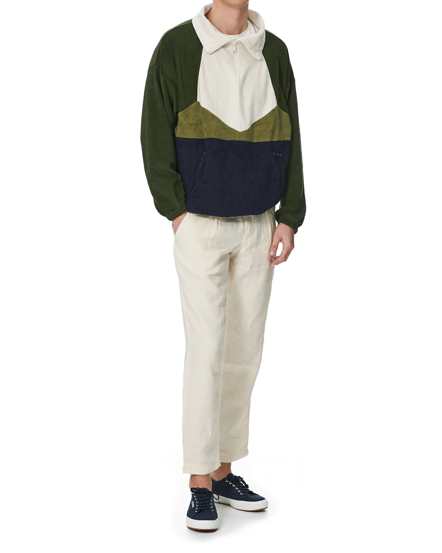 Hombres | Jerséis y prendas de punto | Howlin' | Long Sleeve Terry Zip Sweat Dark Green