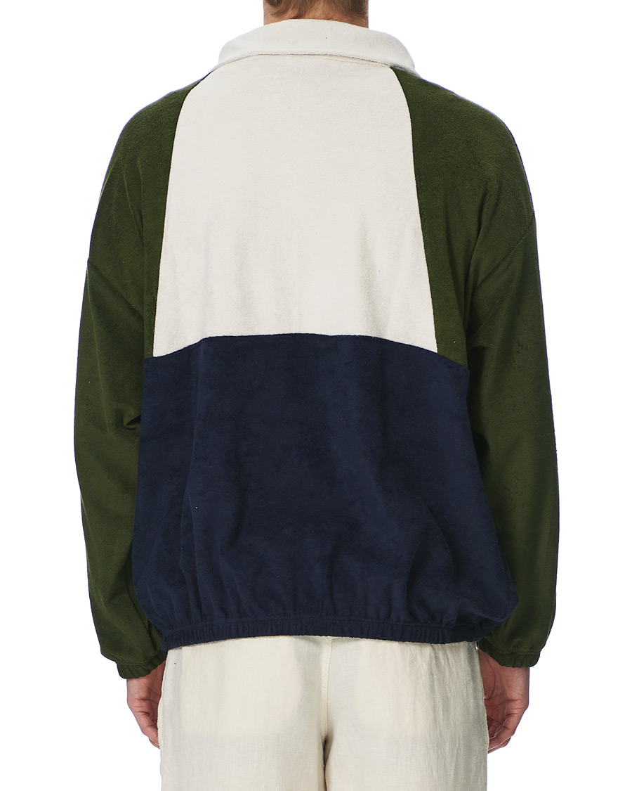 Hombres | Jerséis y prendas de punto | Howlin' | Long Sleeve Terry Zip Sweat Dark Green