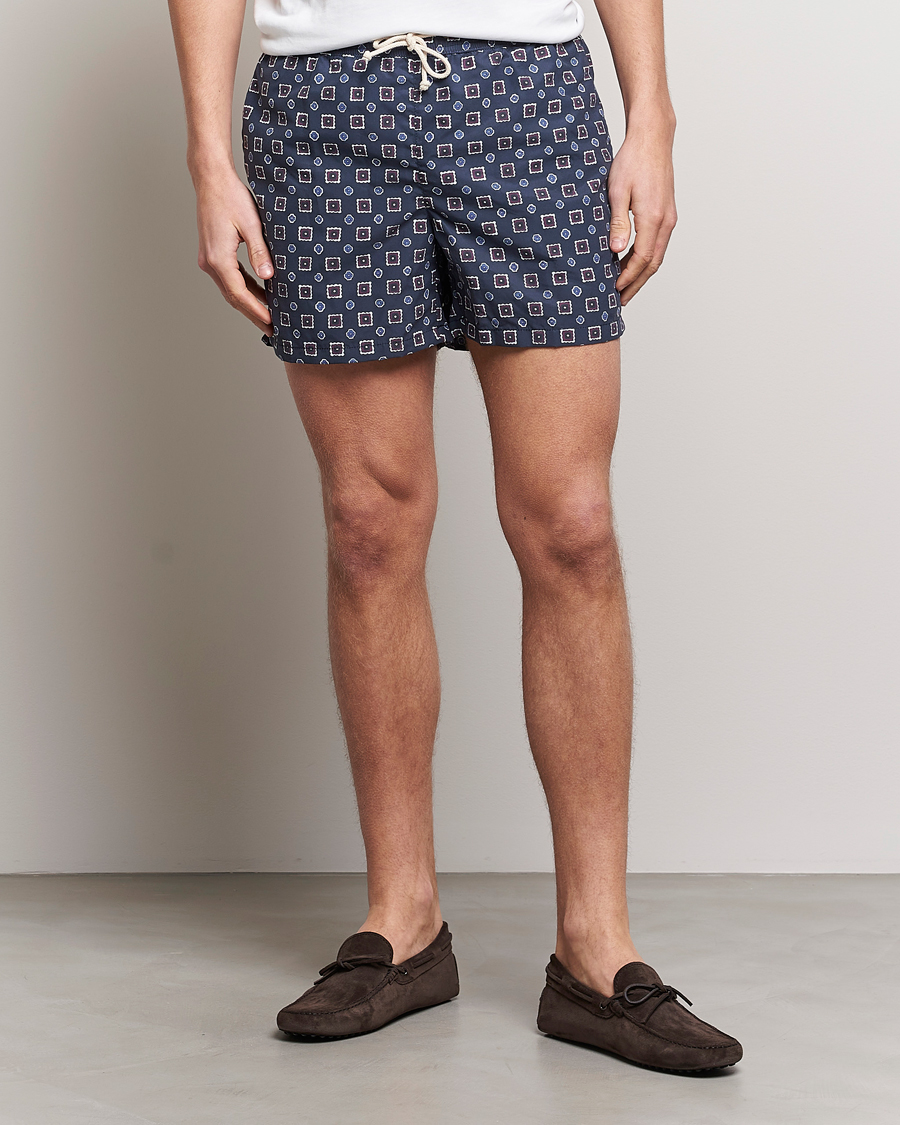 Hombres | Bañadores | Ripa Ripa | Scirocco Printed Swimshorts Blue