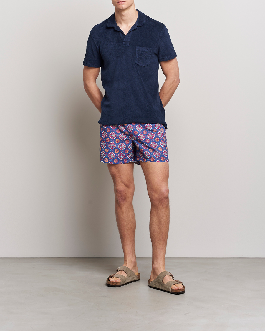 Hombres | Ripa Ripa Maestrale Printed Swimshorts Blue/Red | Ripa Ripa | Maestrale Printed Swimshorts Blue/Red
