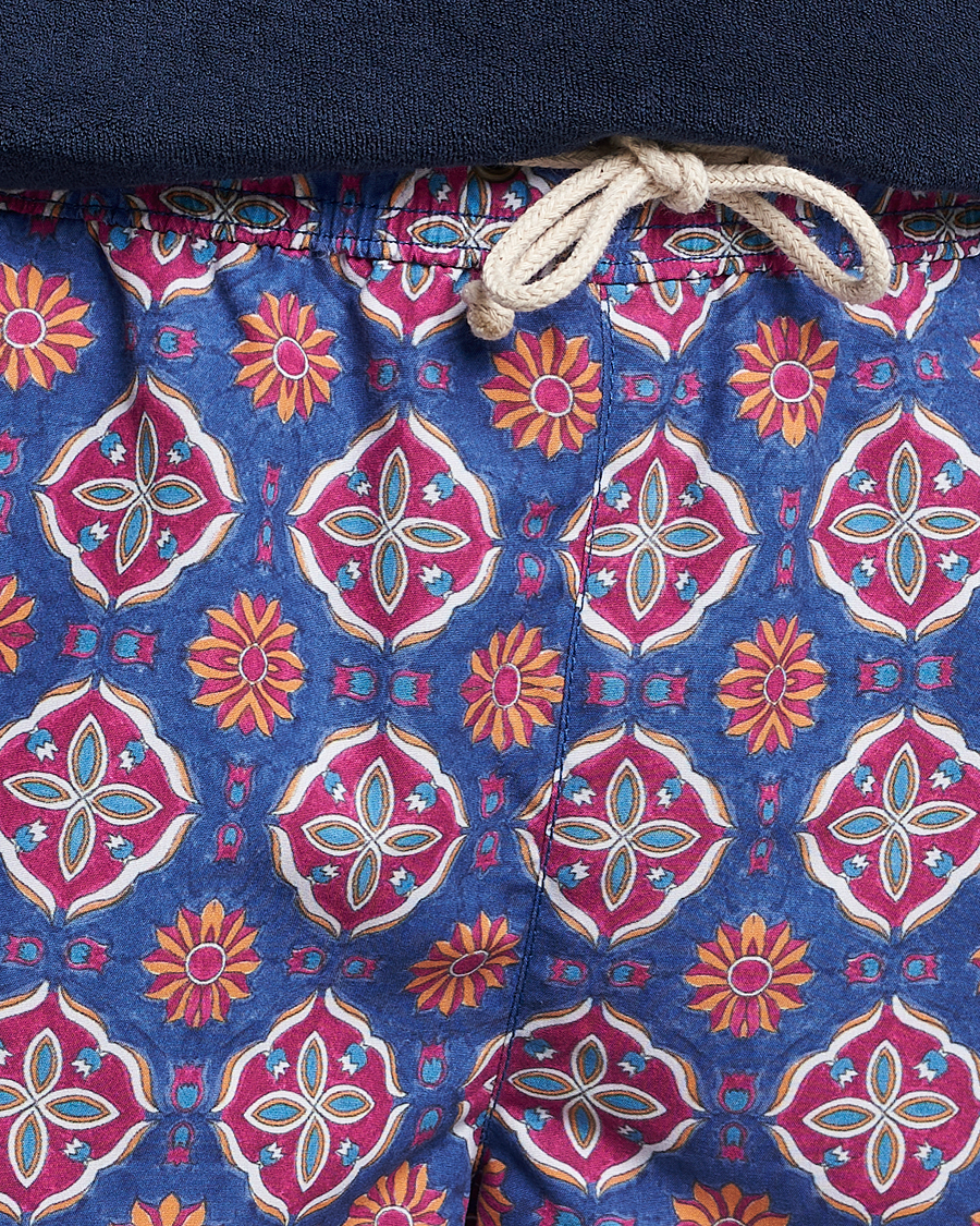 Hombres | Ripa Ripa Maestrale Printed Swimshorts Blue/Red | Ripa Ripa | Maestrale Printed Swimshorts Blue/Red