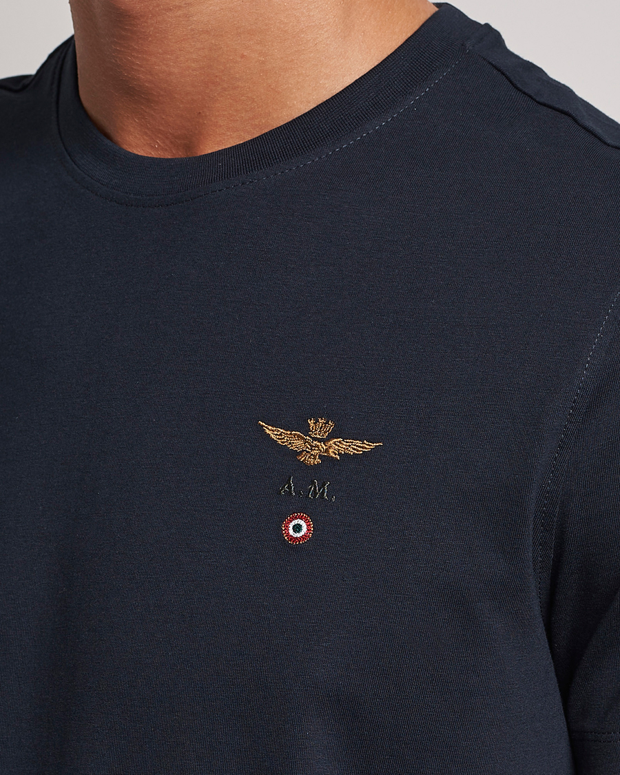Hombres | Camisetas | Aeronautica Militare | TS1580 Crew Neck Tee Navy