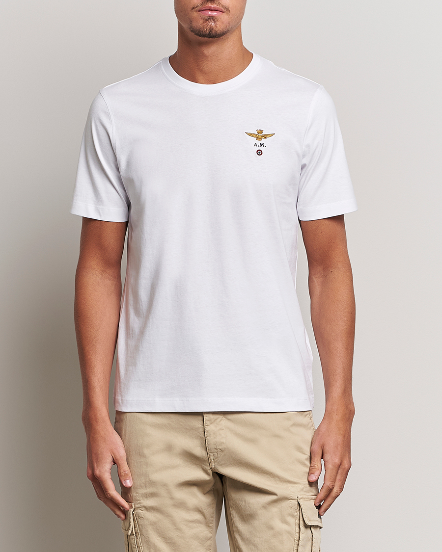 Hombres | Camisetas de manga corta | Aeronautica Militare | TS1580 Crew Neck Tee White