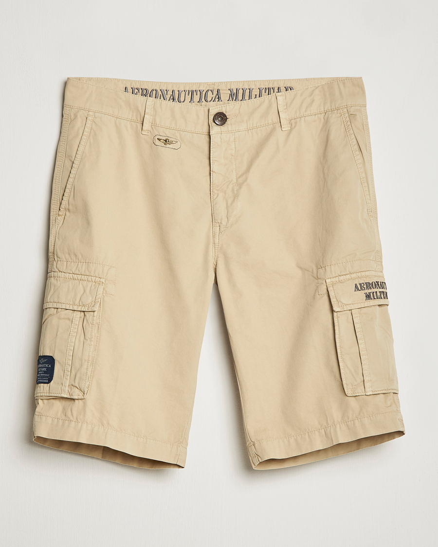 Hombres | Pantalones cortos | Aeronautica Militare | BE066 Cargo Shorts Sand