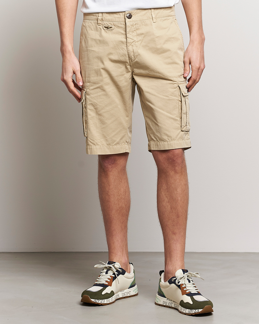 Hombres | Pantalones cortos | Aeronautica Militare | BE066 Cargo Shorts Sand
