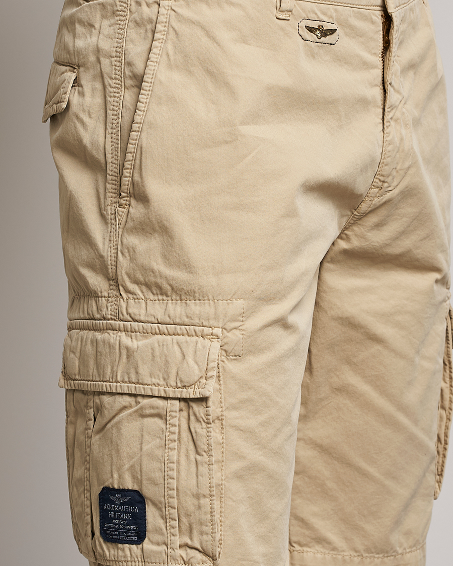 Hombres | Pantalones cortos | Aeronautica Militare | BE066 Cargo Shorts Sand
