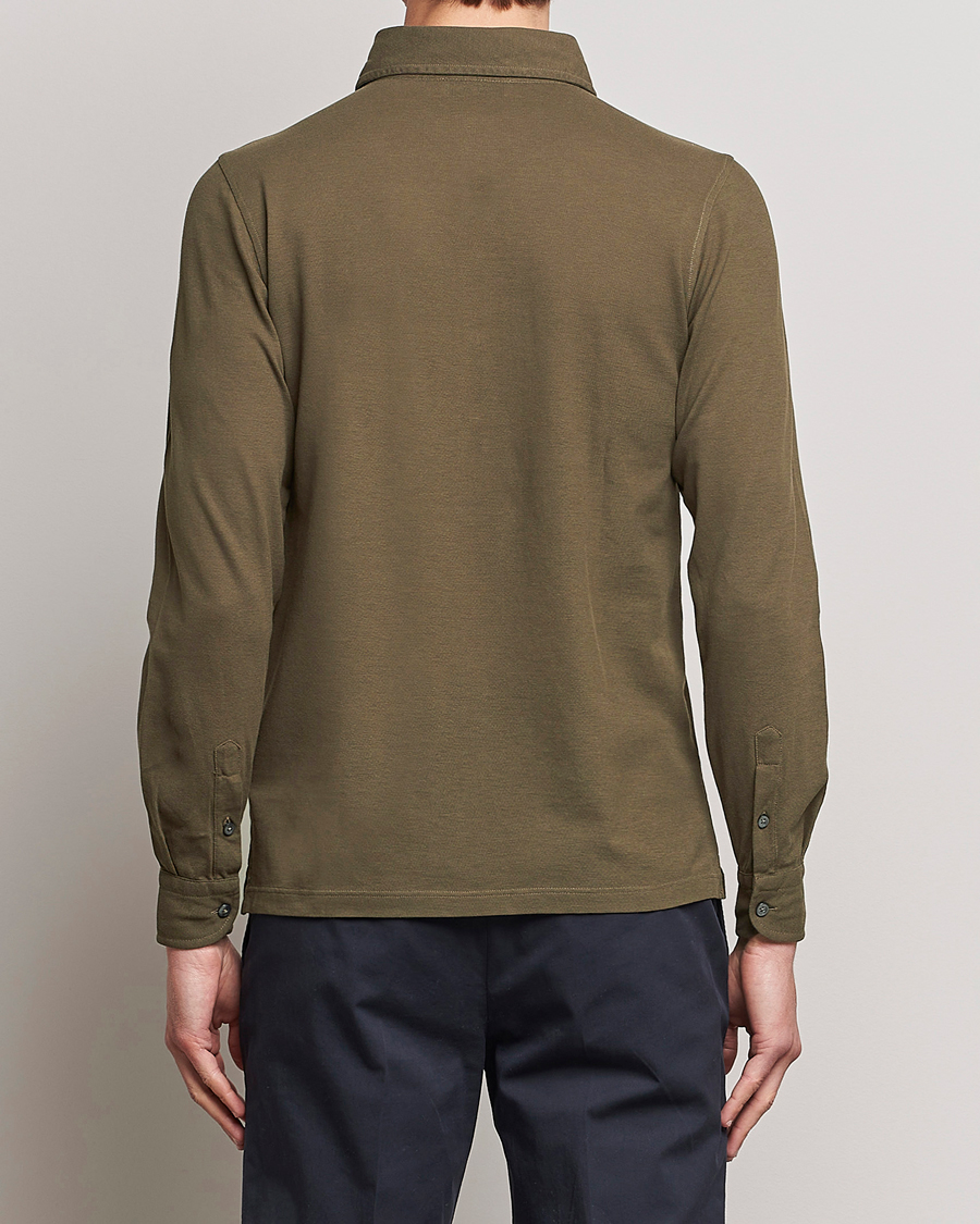 Hombres | Camisas | Gran Sasso | Popover Shirt Dark Brown