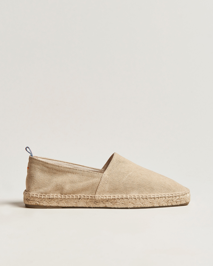 Hombres | Castañer Pablo Washed Canvas Espadrilles Sand | Castañer | Pablo Washed Canvas Espadrilles Sand