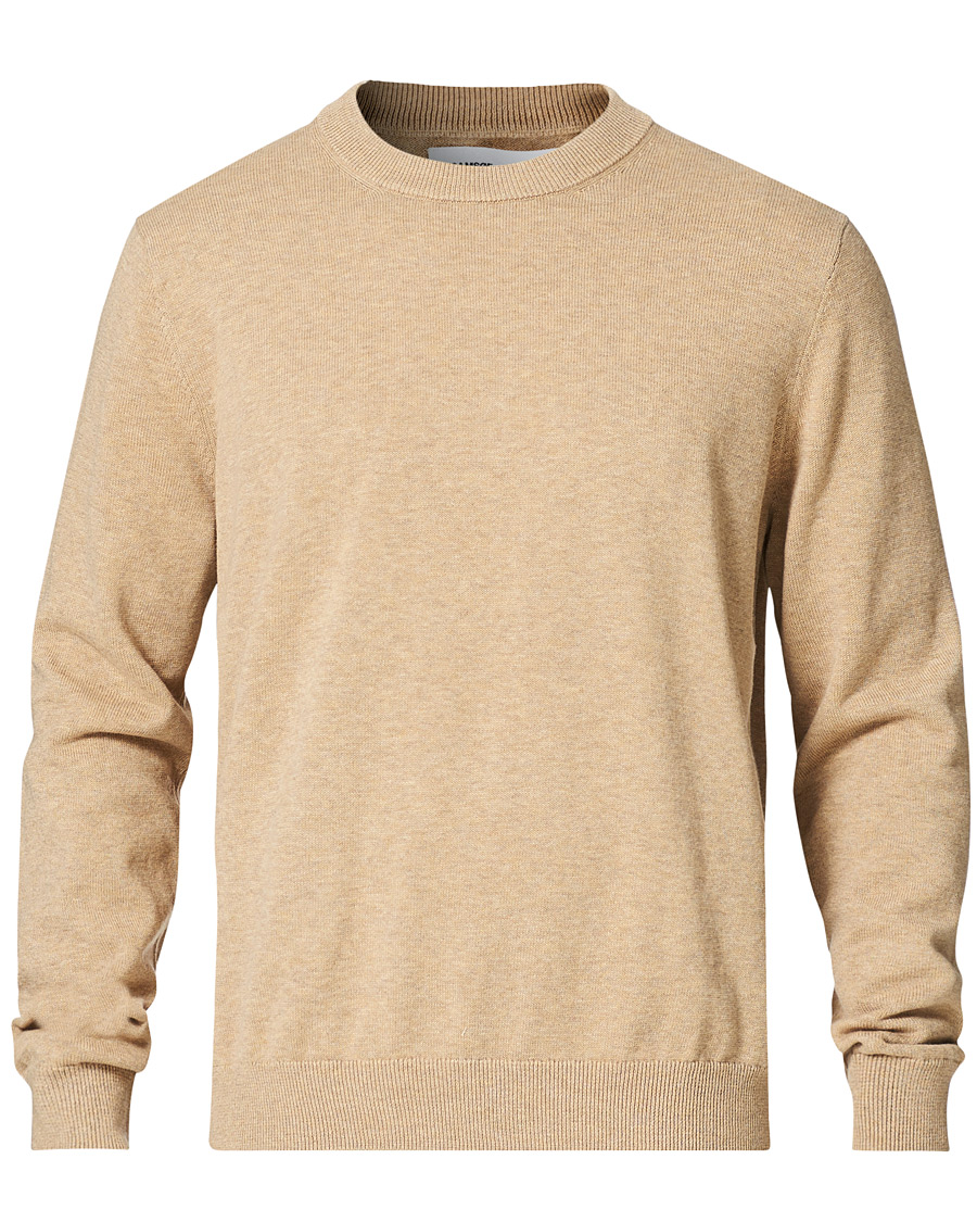 Hombres | Jerséis y prendas de punto | Samsøe Samsøe | Samsøe & Samsøe Thijs Cotton/Cashmere Crew Neck Humus