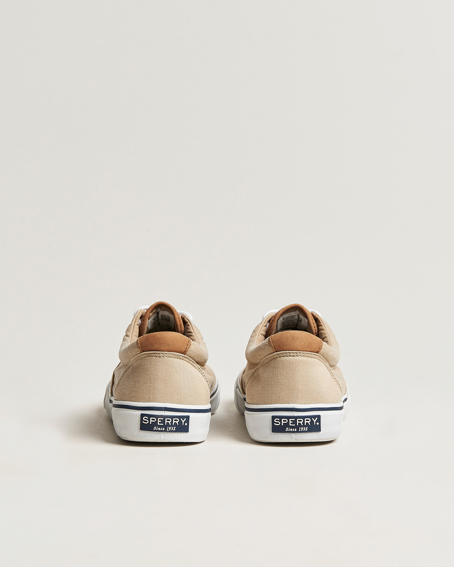 Hombres | Sperry Striper II Canvas Sneaker Beige | Sperry | Striper II Canvas Sneaker Beige