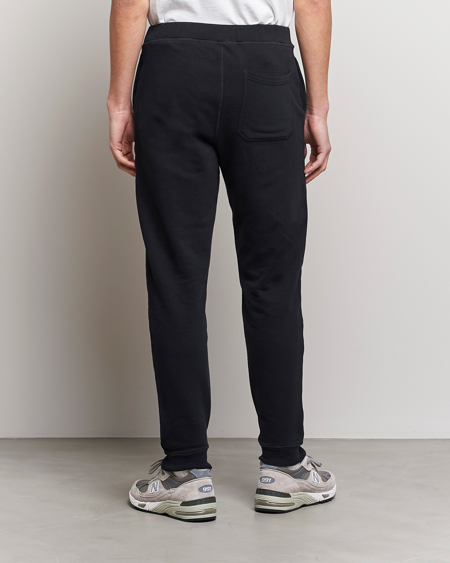 Hombres | Pantalones | Sunspel | Cotton Loopback Track Pants Black
