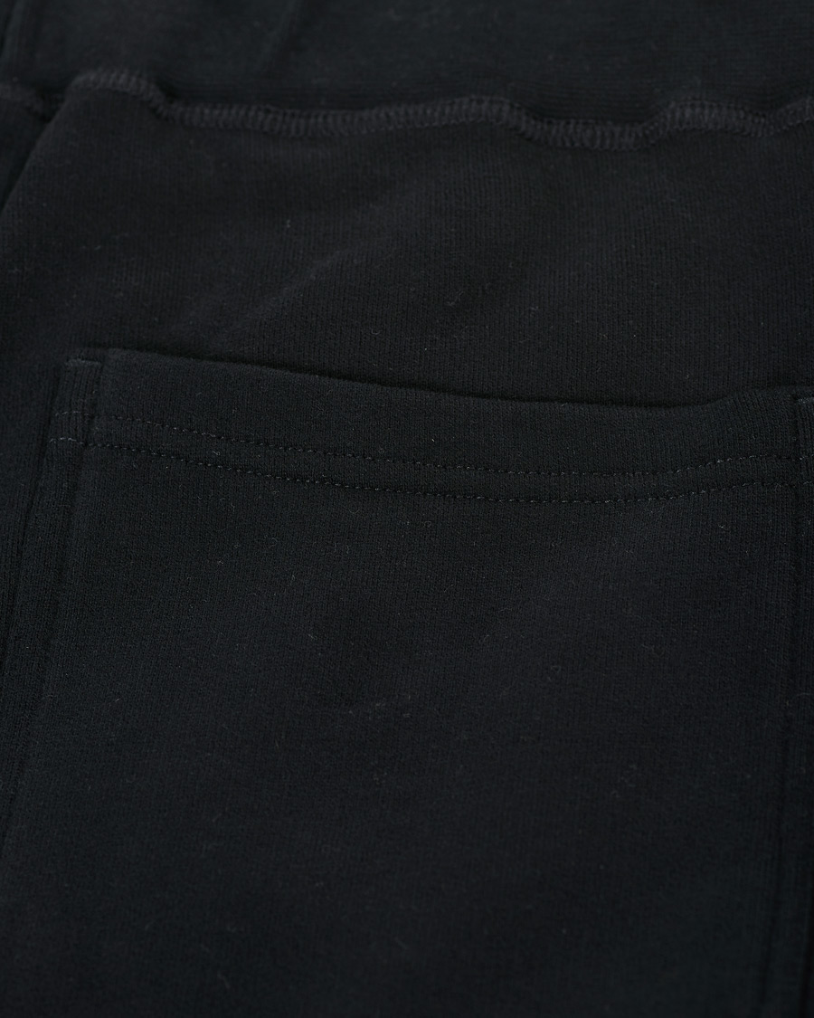 Hombres | Pantalones | Sunspel | Cotton Loopback Track Pants Black