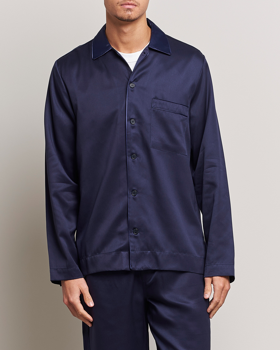 Hombres | Pijamas y batas | CDLP | Home Suit Long Sleeve Top Navy Blue