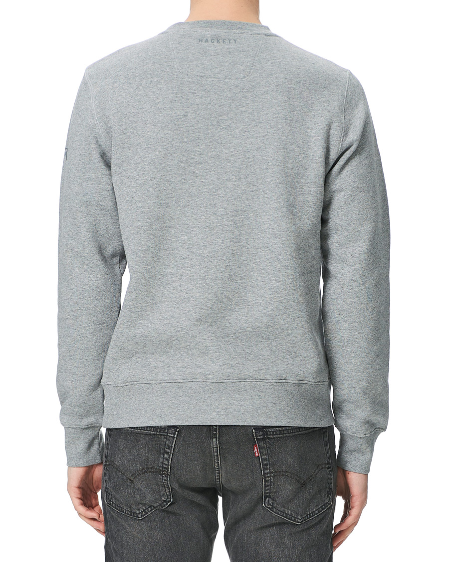 Hombres | Jerséis y prendas de punto | Hackett | AMR Wings Logo Sweatshirt Grey Marl