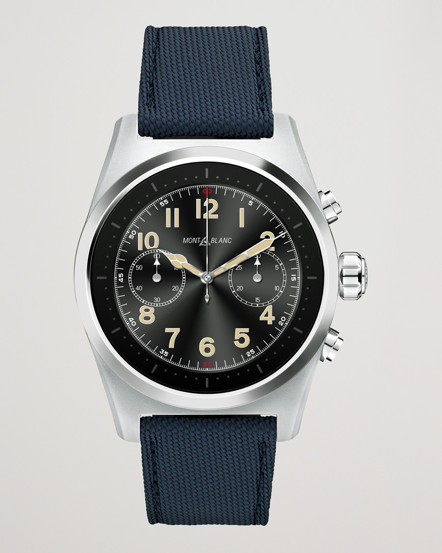 Hombres | Montblanc Summit Lite Smartwatch Grey/Blue Fabric Strap | Montblanc | Summit Lite Smartwatch Grey/Blue Fabric Strap