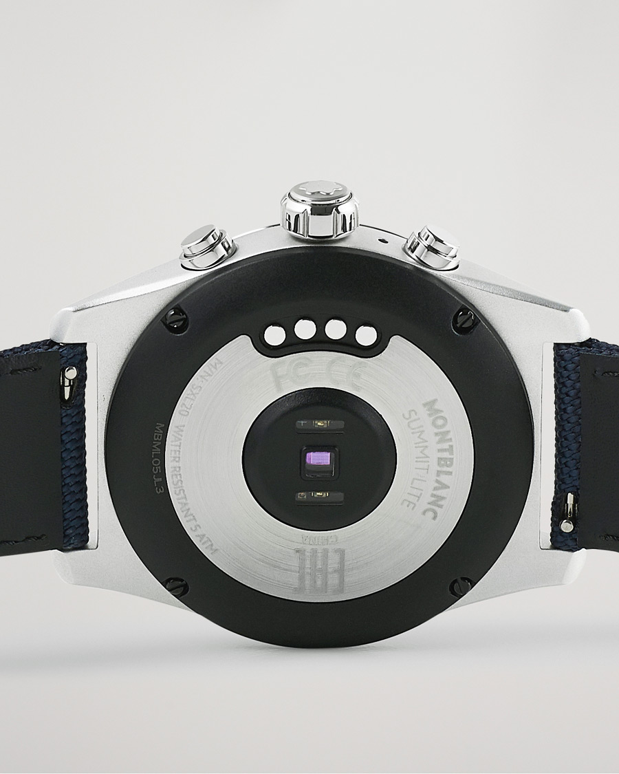 Hombres | Montblanc Summit Lite Smartwatch Grey/Blue Fabric Strap | Montblanc | Summit Lite Smartwatch Grey/Blue Fabric Strap