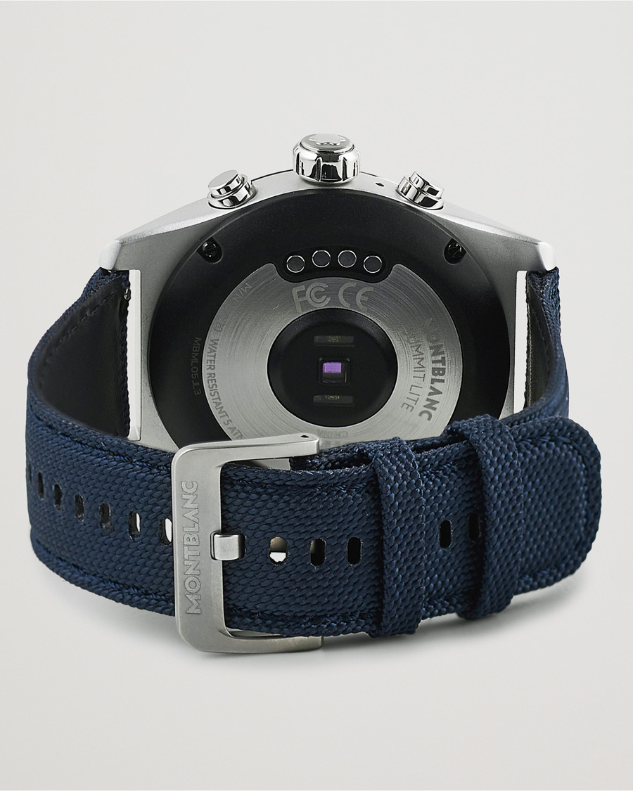 Hombres | Montblanc Summit Lite Smartwatch Grey/Blue Fabric Strap | Montblanc | Summit Lite Smartwatch Grey/Blue Fabric Strap