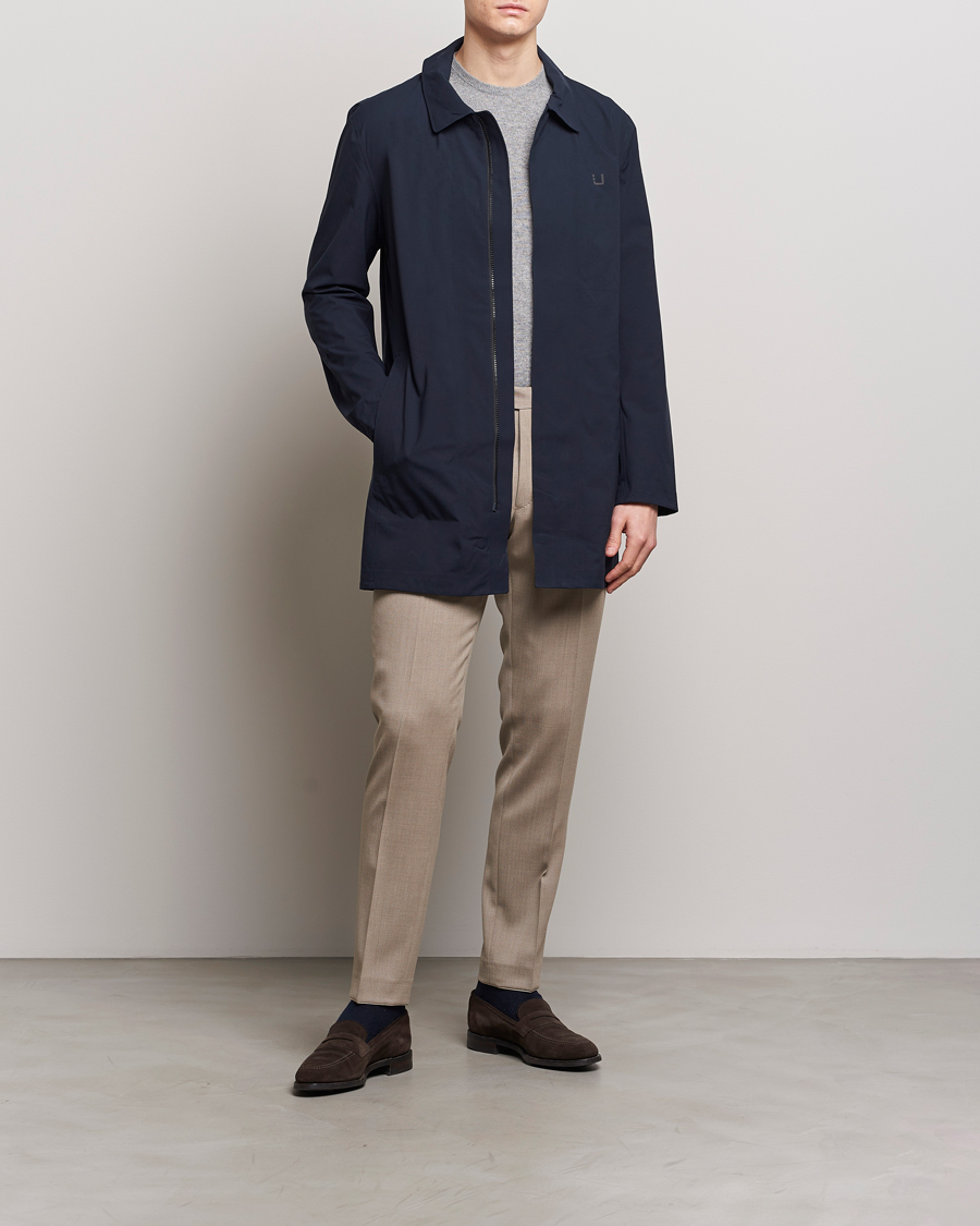 Hombres | Abrigos y chaquetas | UBR | Sky Fall Waterproof Coat Navy